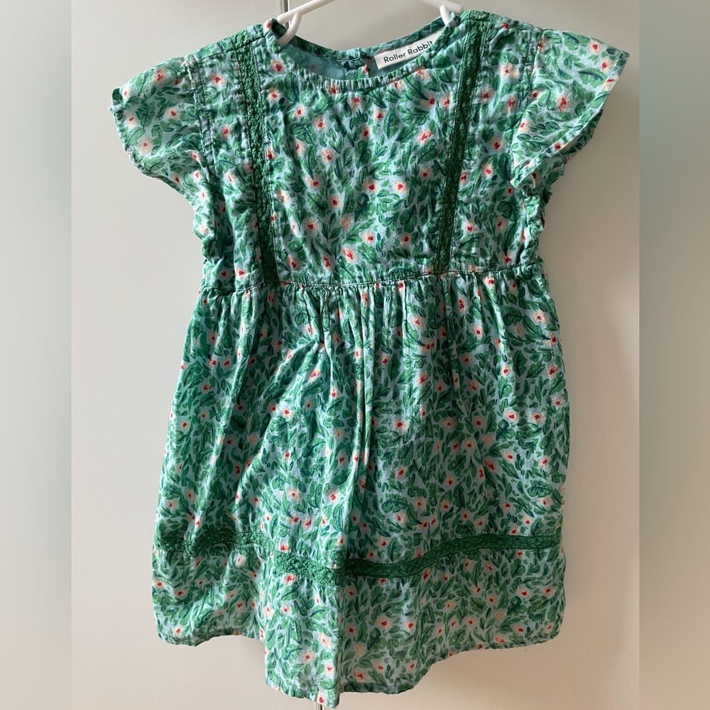 Roller Rabbit dress with crochet detail